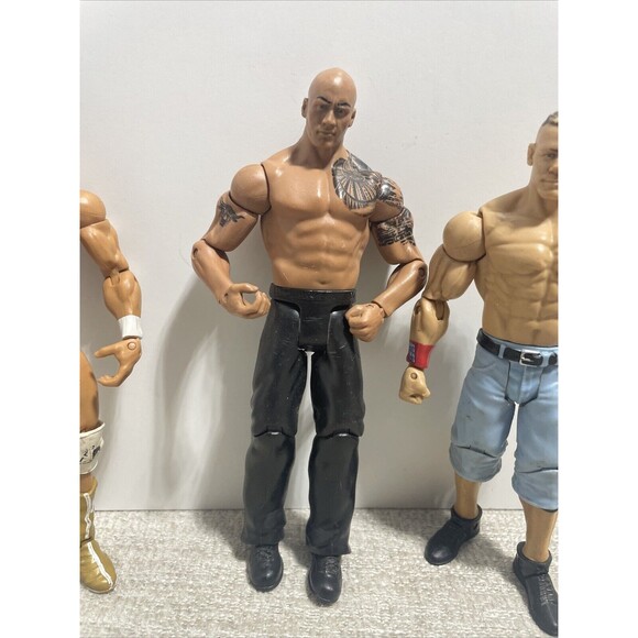 The Rock Dwayne Johnson WWE Mattel Basic Signature Series And More WWF Figures - Picture 2 of 10